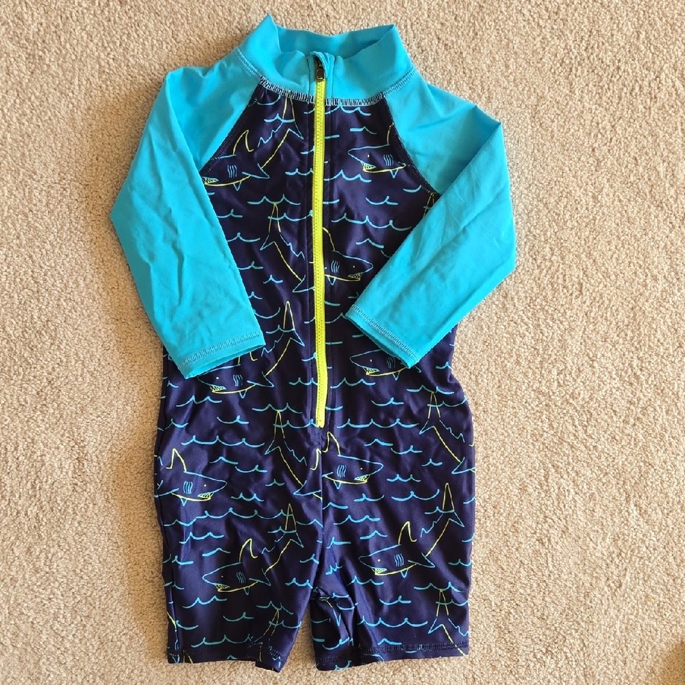 L.L. Bean Toddler Sun-and-Surf Bodysuit, Size 2T UPF 50+